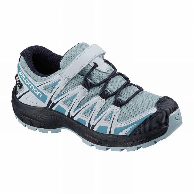 Salomon XA PRO 3D CSWP K Zapatillas Trail Running Niños - Gris Azules - Colombia (21609-GDRQ)